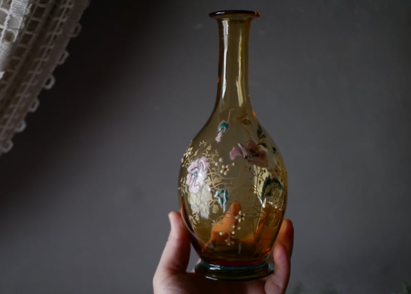 エナメルシリーズ part.9 フラワーベース フランスアンティーク