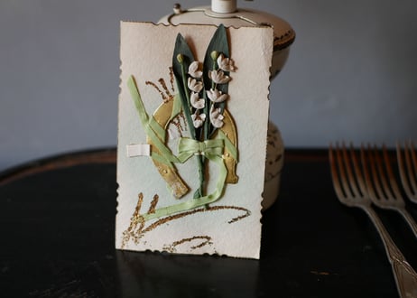 muguet bouquet, card