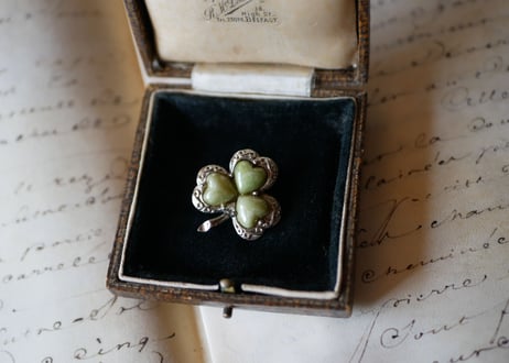 vintage Brooch shamrock