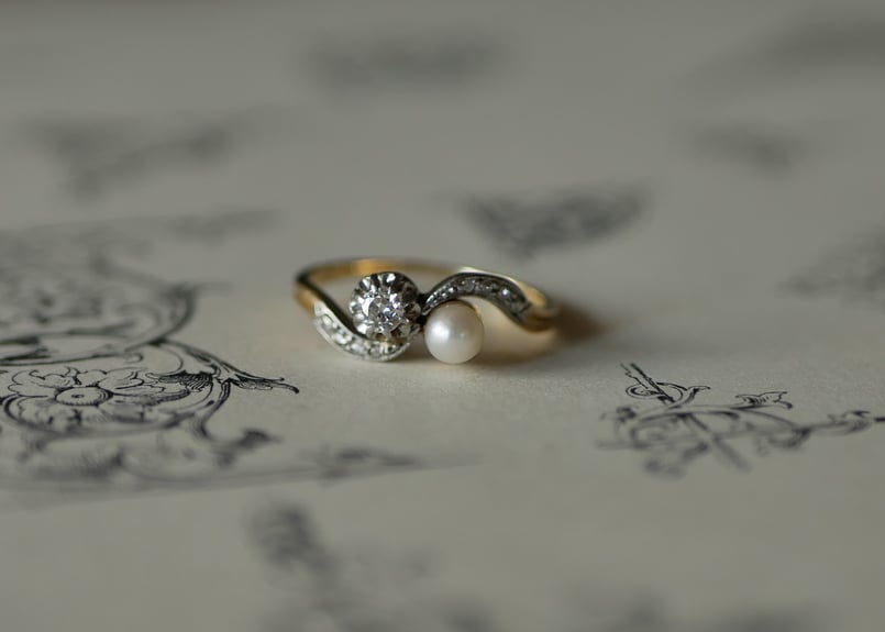 フラワー　トワエモア　リング　k18 ダイヤモンド フラワー トワエモア リング k18 ダイヤモンド FR-05】