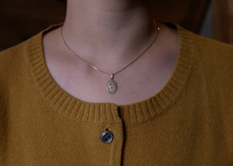 K18　ナポレオン3世　ネックレストップ　フランスアンティーク　アンティークのある暮らし