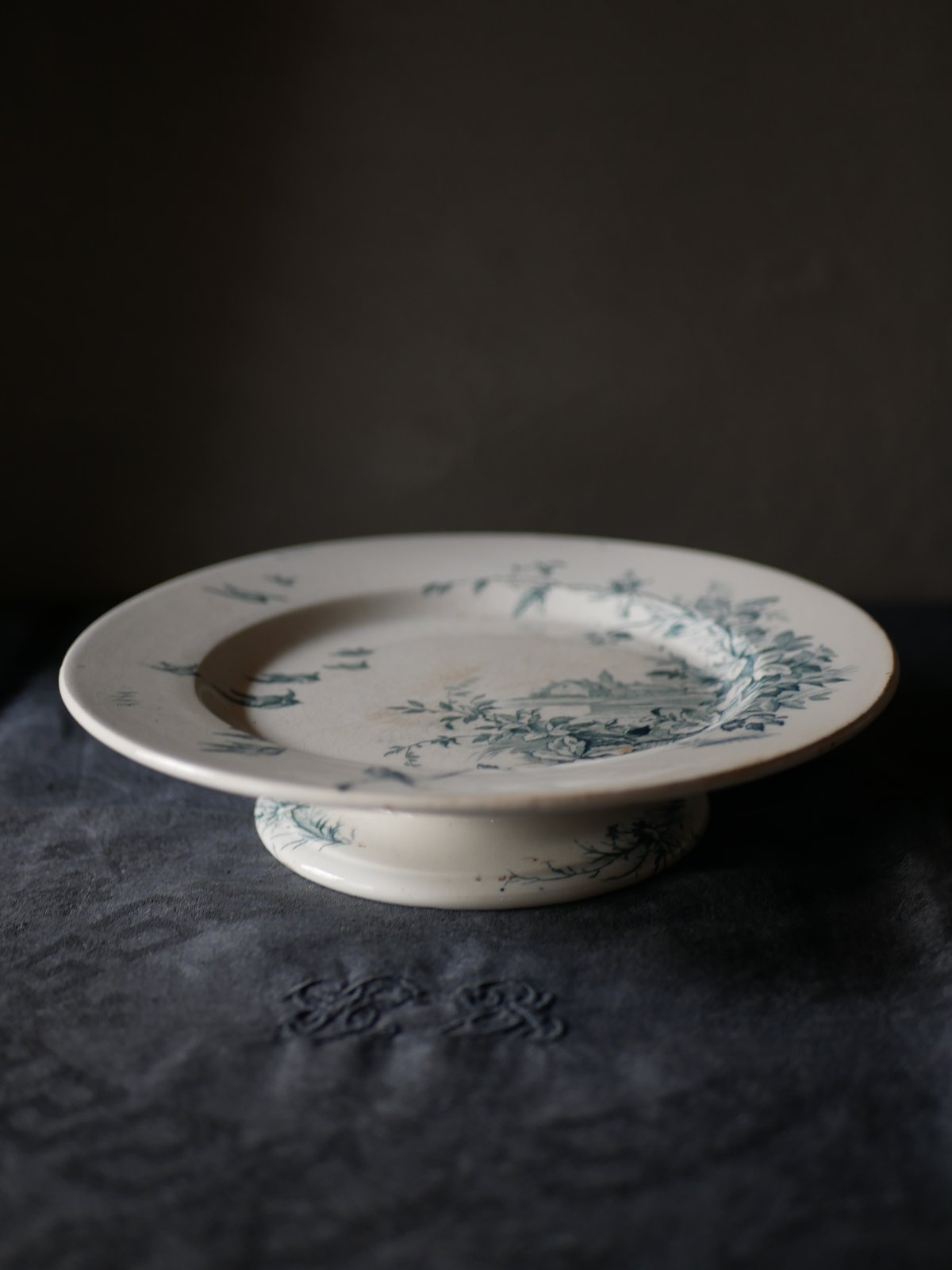 フランスアンティーク コンポティエ ケーキスタンド Eglantine