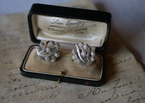 mimosa earrings, CROWN TRIFARI SILVER