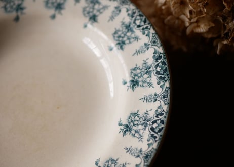 フランスアンティーク　アンティークプレート　ブロカント　TERRE DE FER