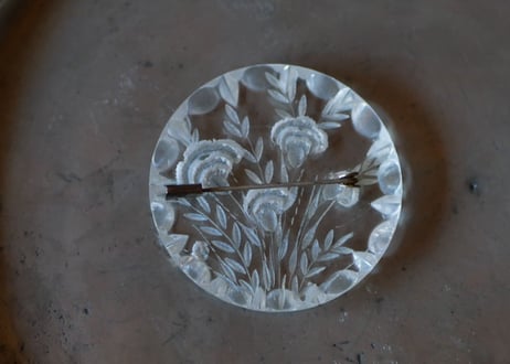 lucite brooch