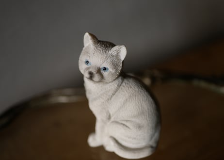 白い猫　Chat Blanc　フランスヴィンテージ　ブロカントのある暮らし