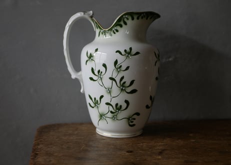 【HOLD・お取り置き】ヤドリギ　宿り木　ピシェ　バドンヴィレ　水差し　花器　フランスアンティーク