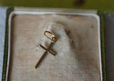Cross, K18 Pendant top