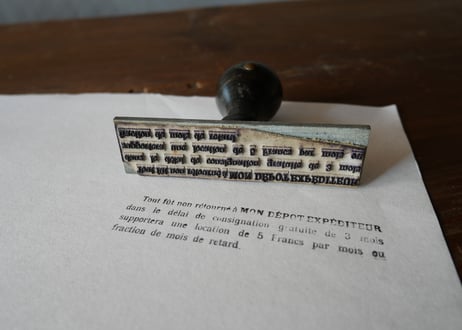 antique stamp フランスアンティーク　長文