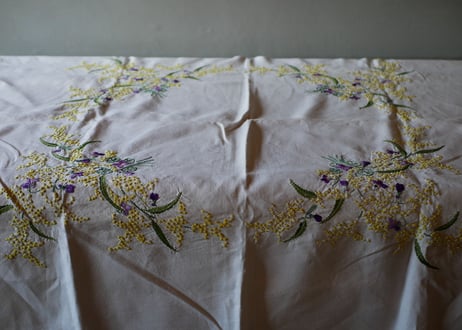 mimosa table cloth