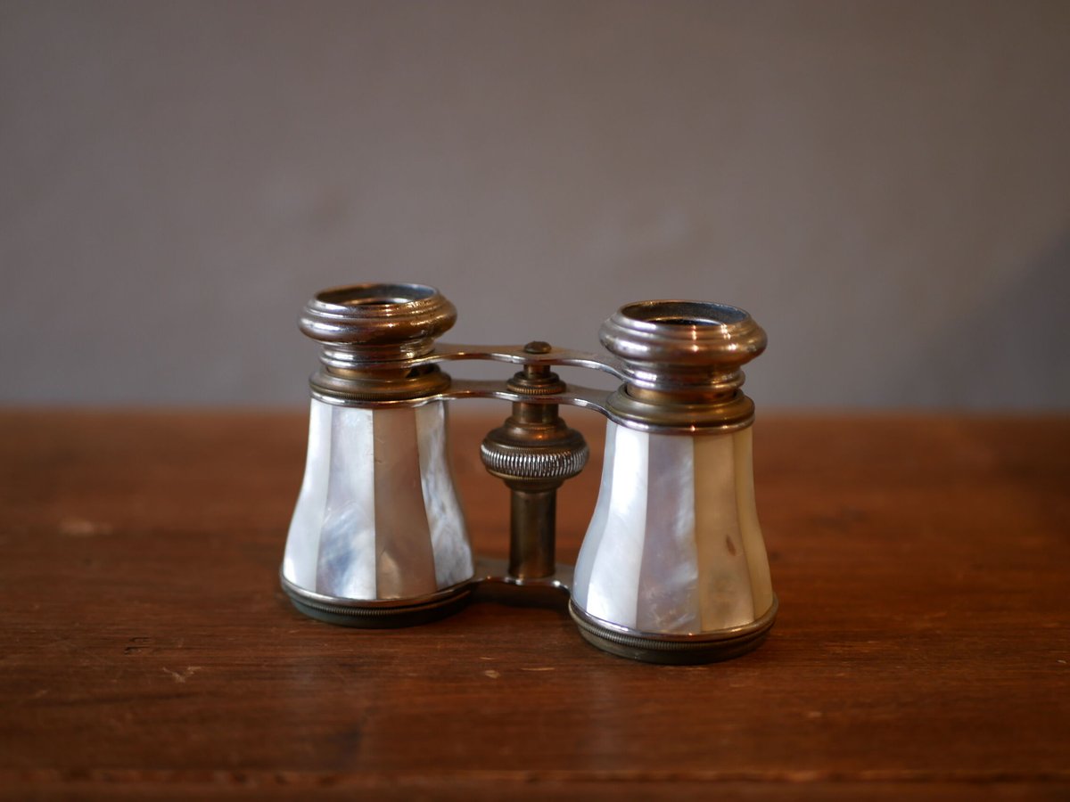 オペラグラス 白蝶貝 フランス 双眼鏡 アンティーク | mamantique