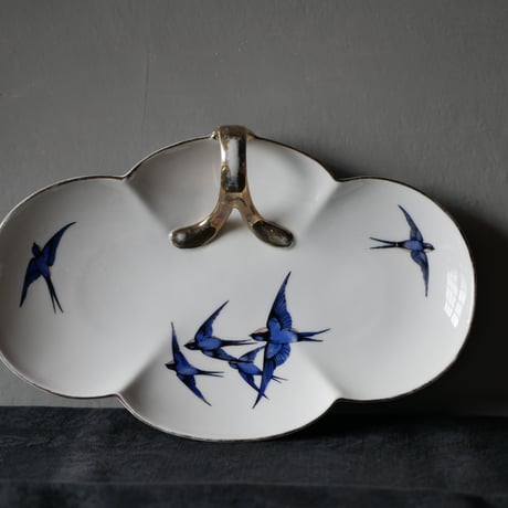 フランス アンティーク ショワジールロワ　ツバメ　つばめ フランスアンティーク ツバメ 小鳥 鳥 花柄 ショワジールロワ