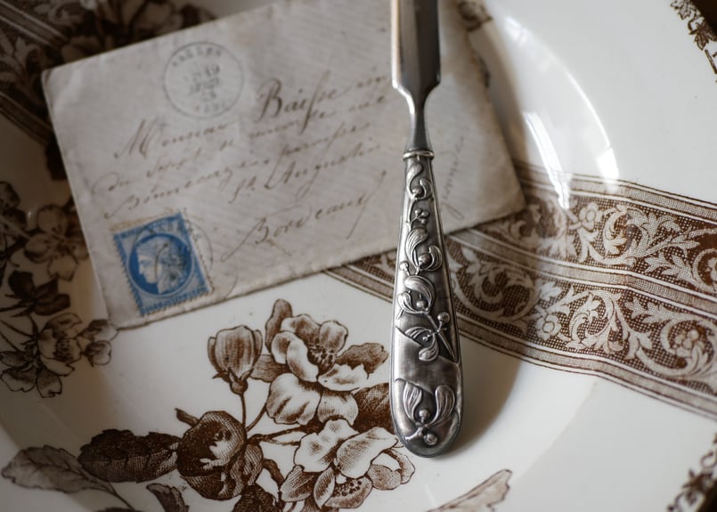 Henri Lapeyreラペール／純銀 スターリング ディナーナイフ 1本