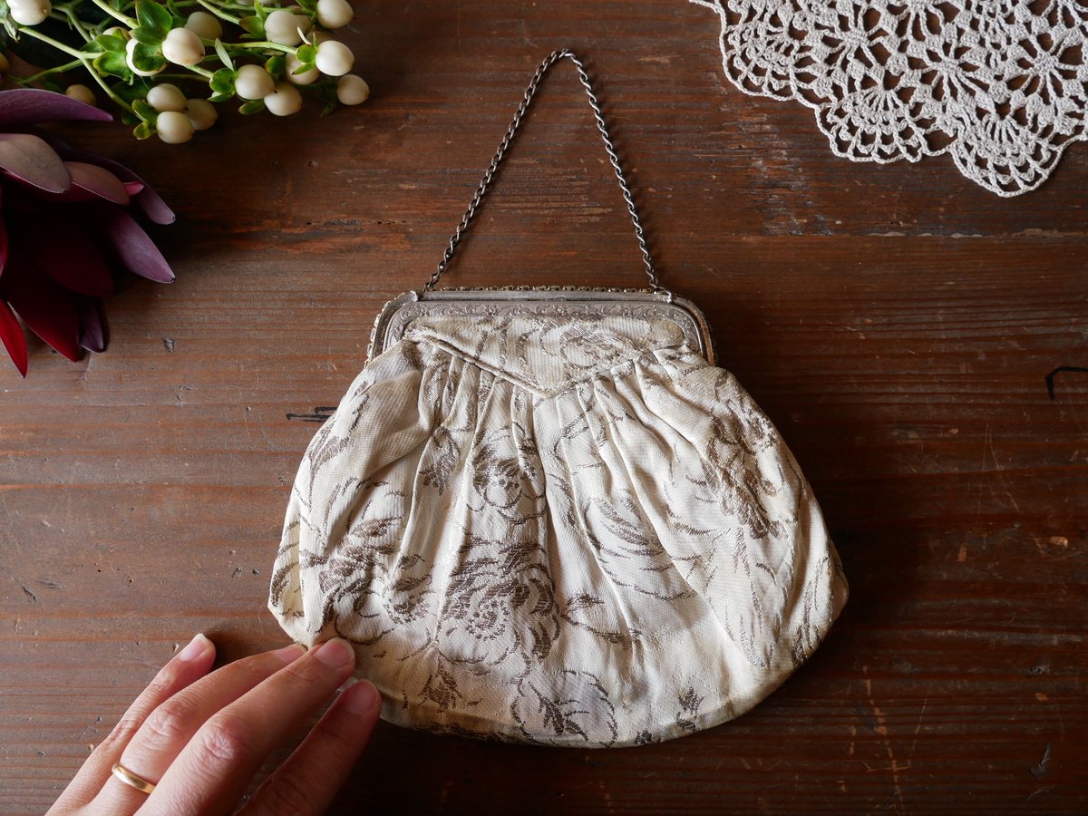 フランス製　アンティーク　パーティバック フランスアンティーク イブニングバッグ | mamantique