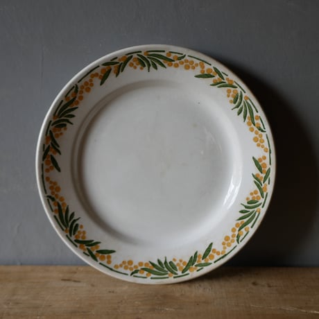 飾皿 米国 アンティークモール購入 陶磁器 プレート ラスティング