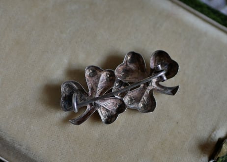 Siver Brooch, Clover