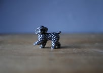 no.3 犬のフィギュリン　ピューター　フランスヴィンテージ　ブロカント