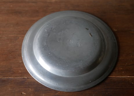 A pewter plate
