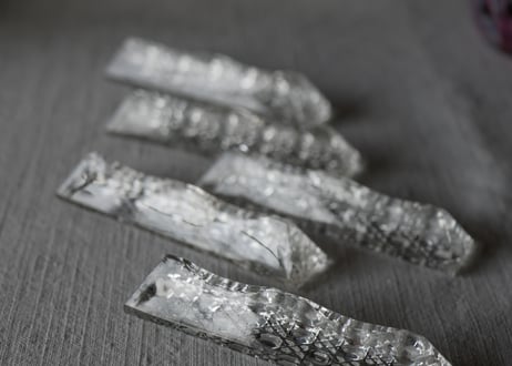 カトラリーレスト　クリスタルガラス　フランスアンティーク　アンティークのある暮らし