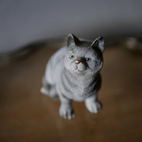 グレイの猫　Chat Gris　フランスヴィンテージ　ブロカントのある暮らし