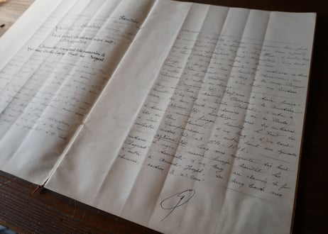 フランス　ビンテージ　公文書　1976年