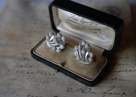 mimosa earrings, CROWN TRIFARI SILVER