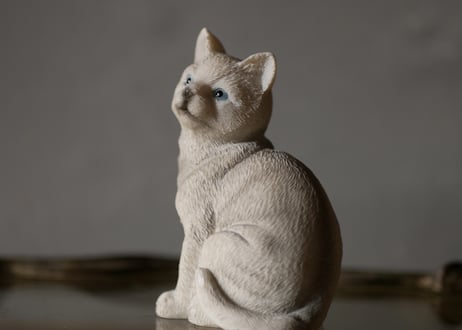 白い猫　Chat Blanc　フランスヴィンテージ　ブロカントのある暮らし