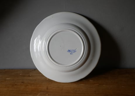 Creil et Montereau クレイユモントロー アンティークプレート　ブルー　フランスアンティーク
