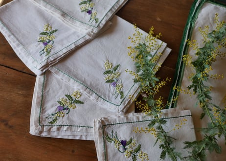mimosa serviettes