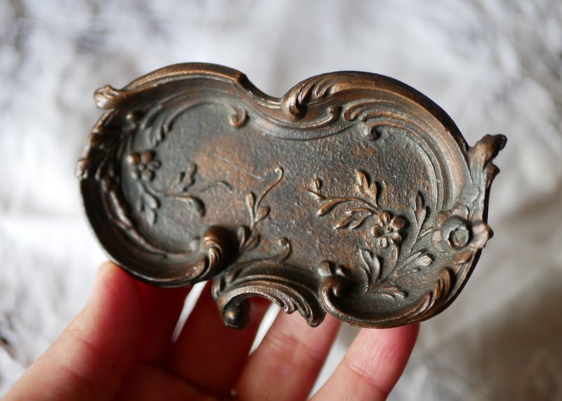 アール・ヌーヴォー アンティーク ブロンズプレート 【公式通販】