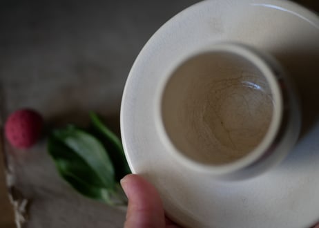 サルグミンヌ窯　エッグスタンド　フランスアンティーク　ブロカントのある暮らし