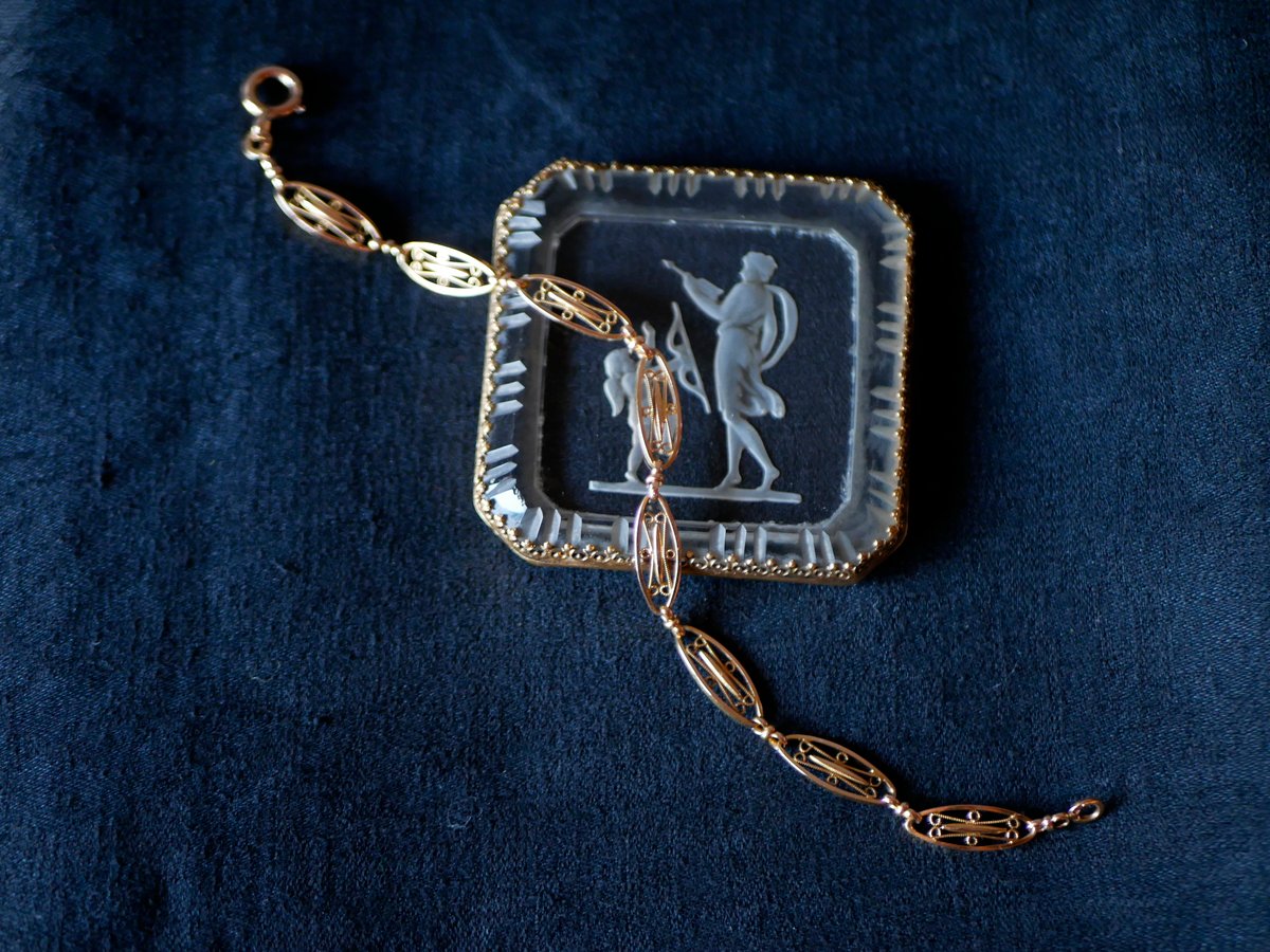 FB-07】フィリグリー K18 アンティークブレスレット アンティーク