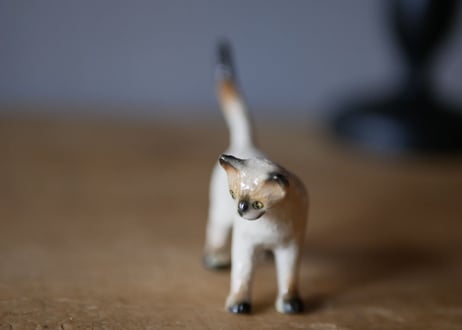 猫　フィギュリン　フランスアンティーク　ブロカント　ヴィンテージ