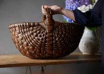 大きなパニエ　籠　フランスアンティーク　ブロカントのある暮らし　ブロカント