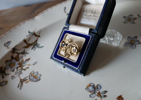 french antique アールヌーボー ブローチ 