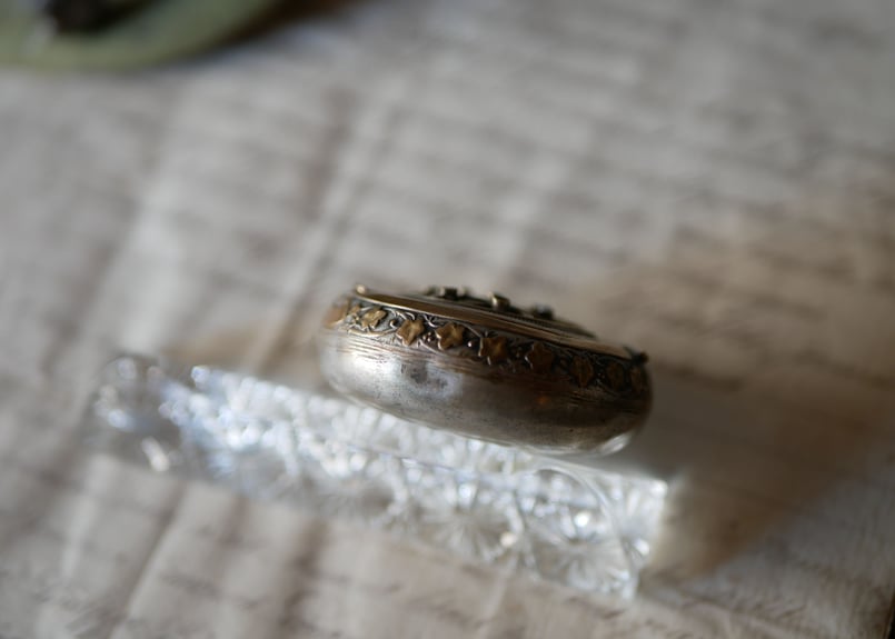 宿り木 ヤドリギ ピルケース コンパクト フランスアンティーク