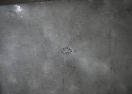 ユーカリのボックス　エタン製　フランスアンティーク　ブロカントのある暮らし