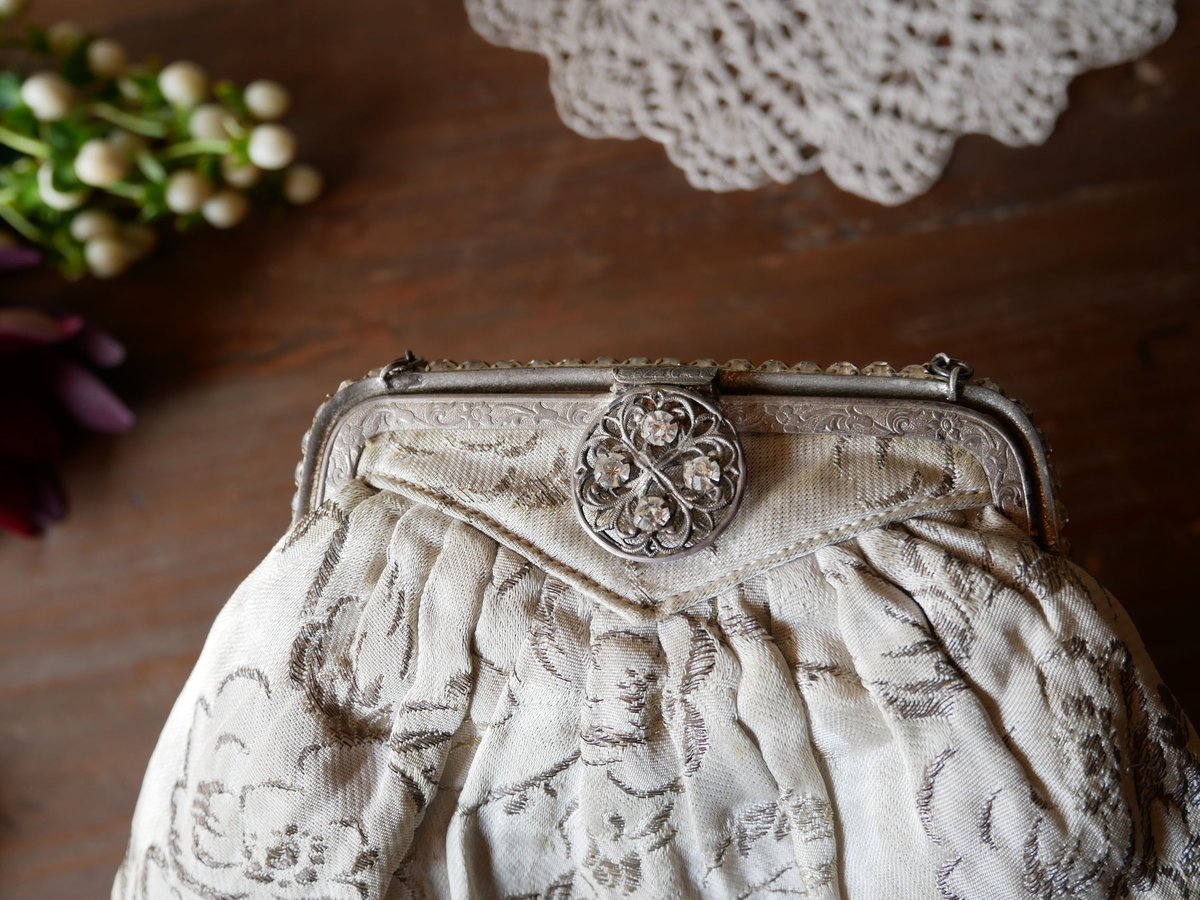 フランス製　アンティーク　パーティバック ビーズバッグ フランスアンティーク アンティークバッグ フランス