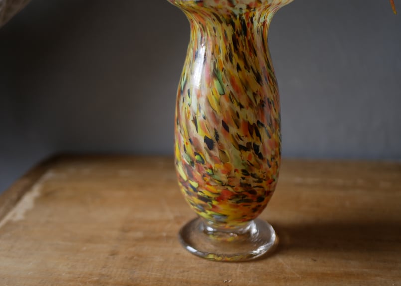 ムラーノ 花瓶 フラワーベース マーブル ヴィンテージ アンティークの