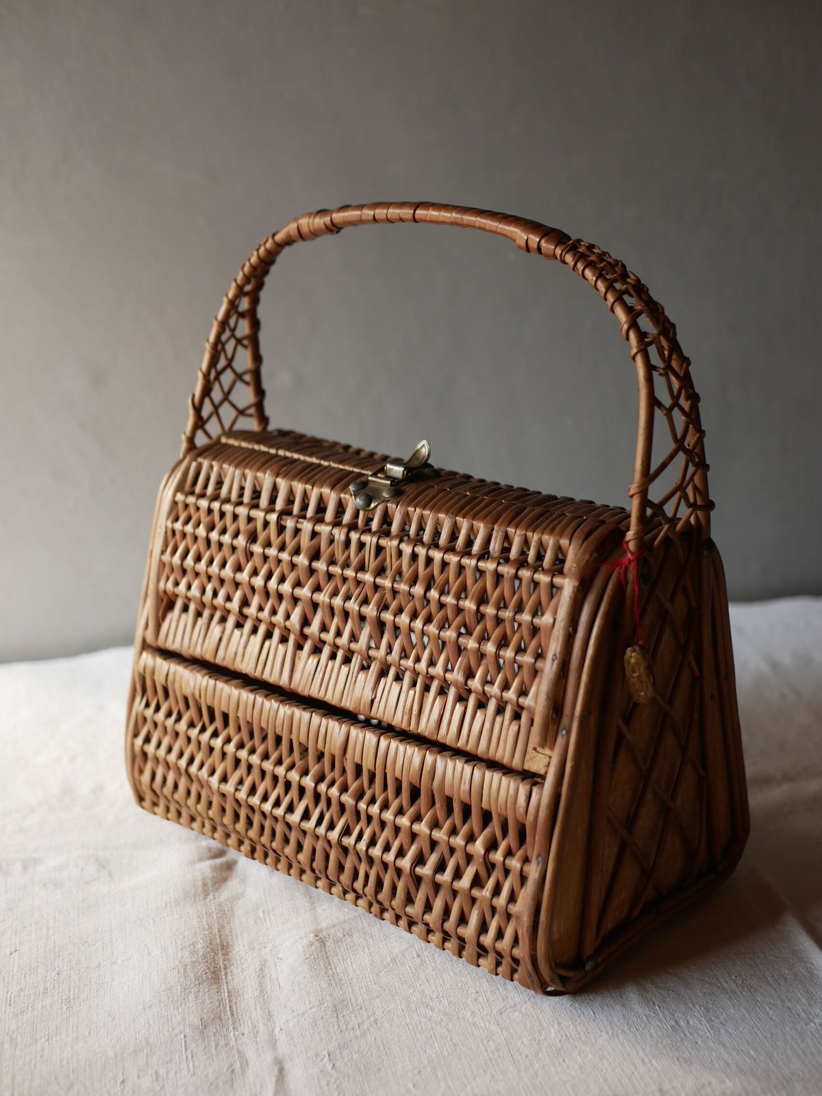 パニエ 籠バッグ フランスアンティーク ブロカント | mamantique
