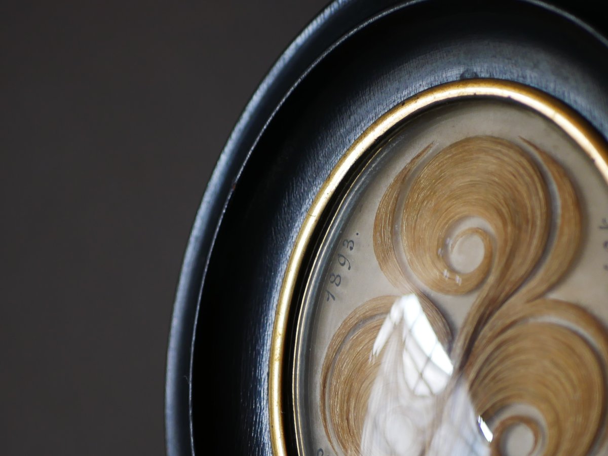 ルリケール　ヘアアート　ゴシック調　1900年製　フランス　アンティーク ルリケール ヘアアート ゴシック調 1900年製 フランス アンティーク