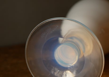 セーヴル　花器　クリスタル　オパリン　フラワーベース　フランスアンティーク　ヴィンテージ