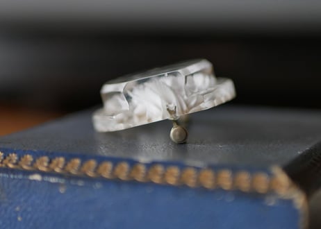 Lucite brooch