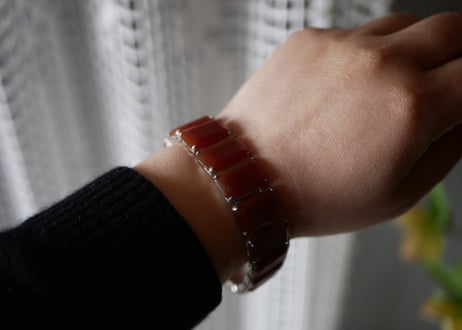 カーネリアン　ヴィンテージブレスレット　ヴィンテージアクセサリー　アンティーク　ブロカント