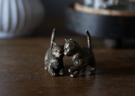 ブロンズ製　猫　オブジェ　パリ　フランスアンティーク　アンティークのある暮らし