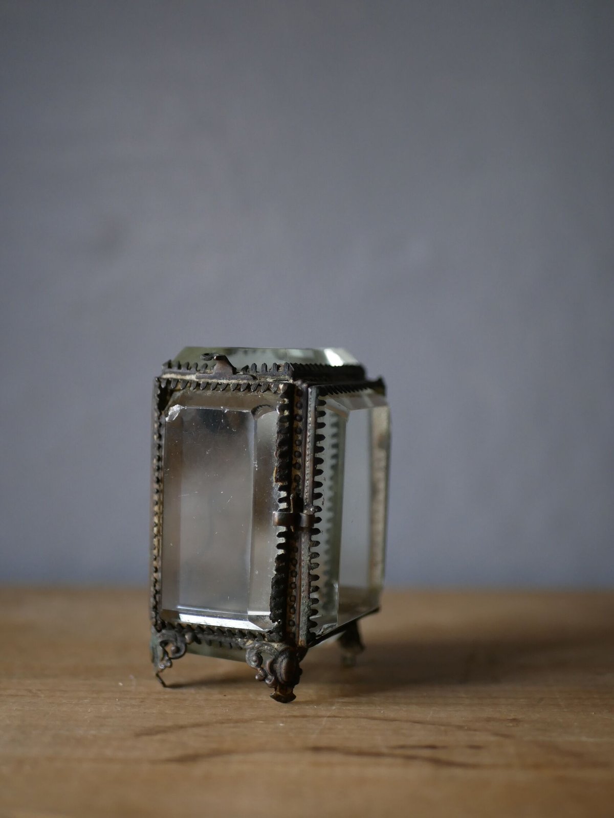 仏アンティーク 純銀製エンボス柄シガレットケース ナポレオン三世時代