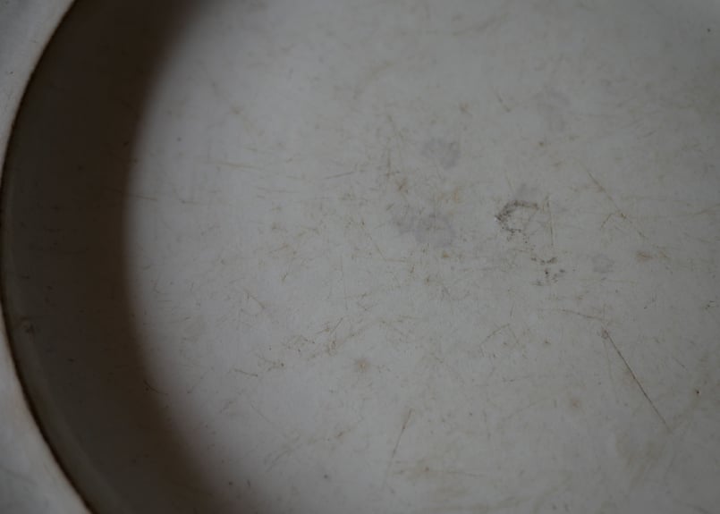 montereau モントロー 花リム plate フランスアンティーク クレイユ