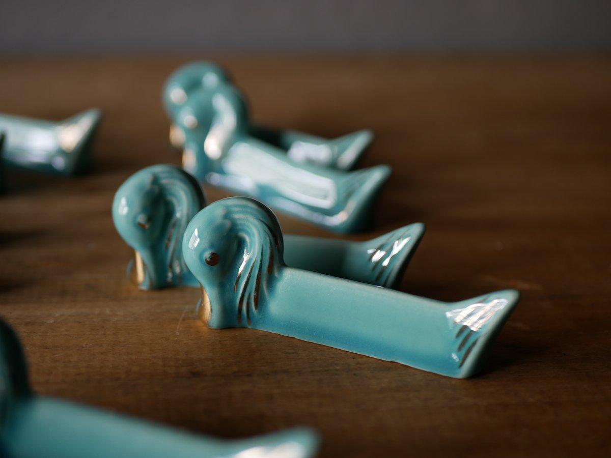 スワン 白鳥 カトラリーレスト フランスアンティーク ヴィンテージの