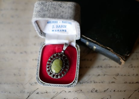 マーカサイト マルカジット ペンダントトップ FRANCE antique BROCANTE vintage