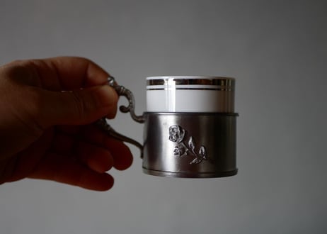 Pewter Rose cup +